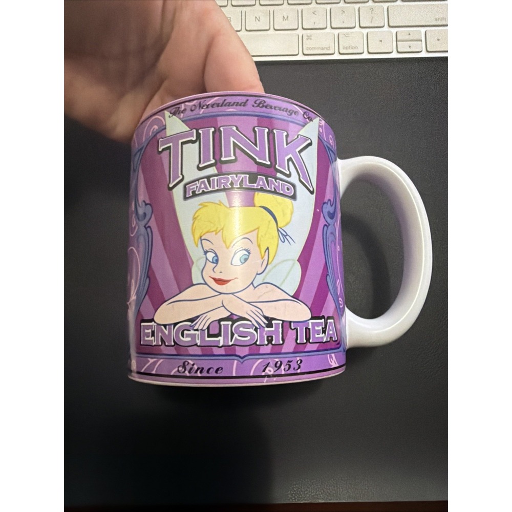 Tink Tinker Bell Fairyland English Tea Ceramic Mug Cup, DisneyWorld Collectible!